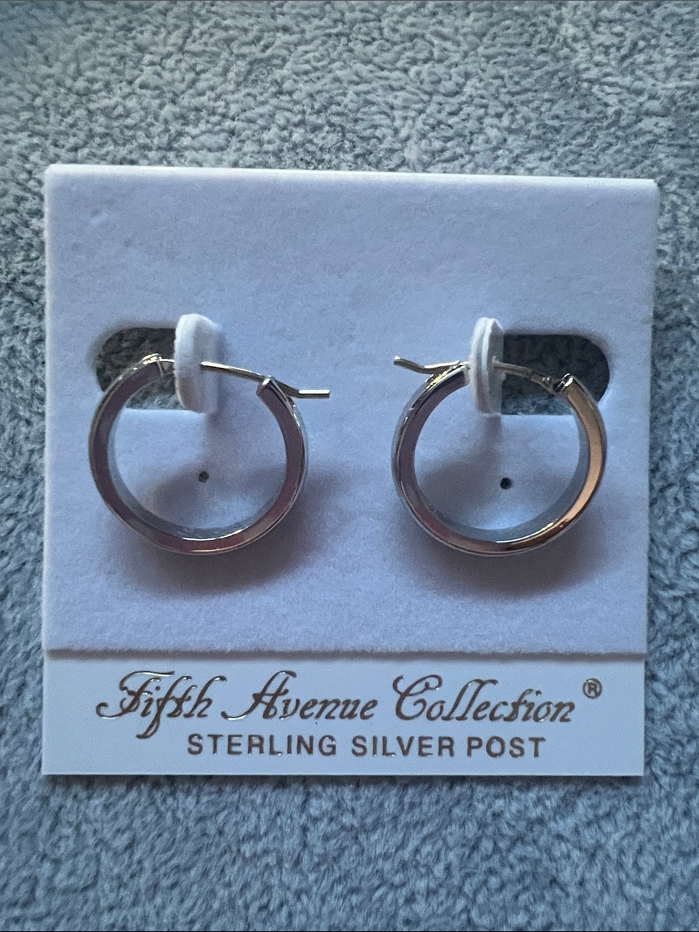 Silver Hoop Earrings - Sterling Silver Posts